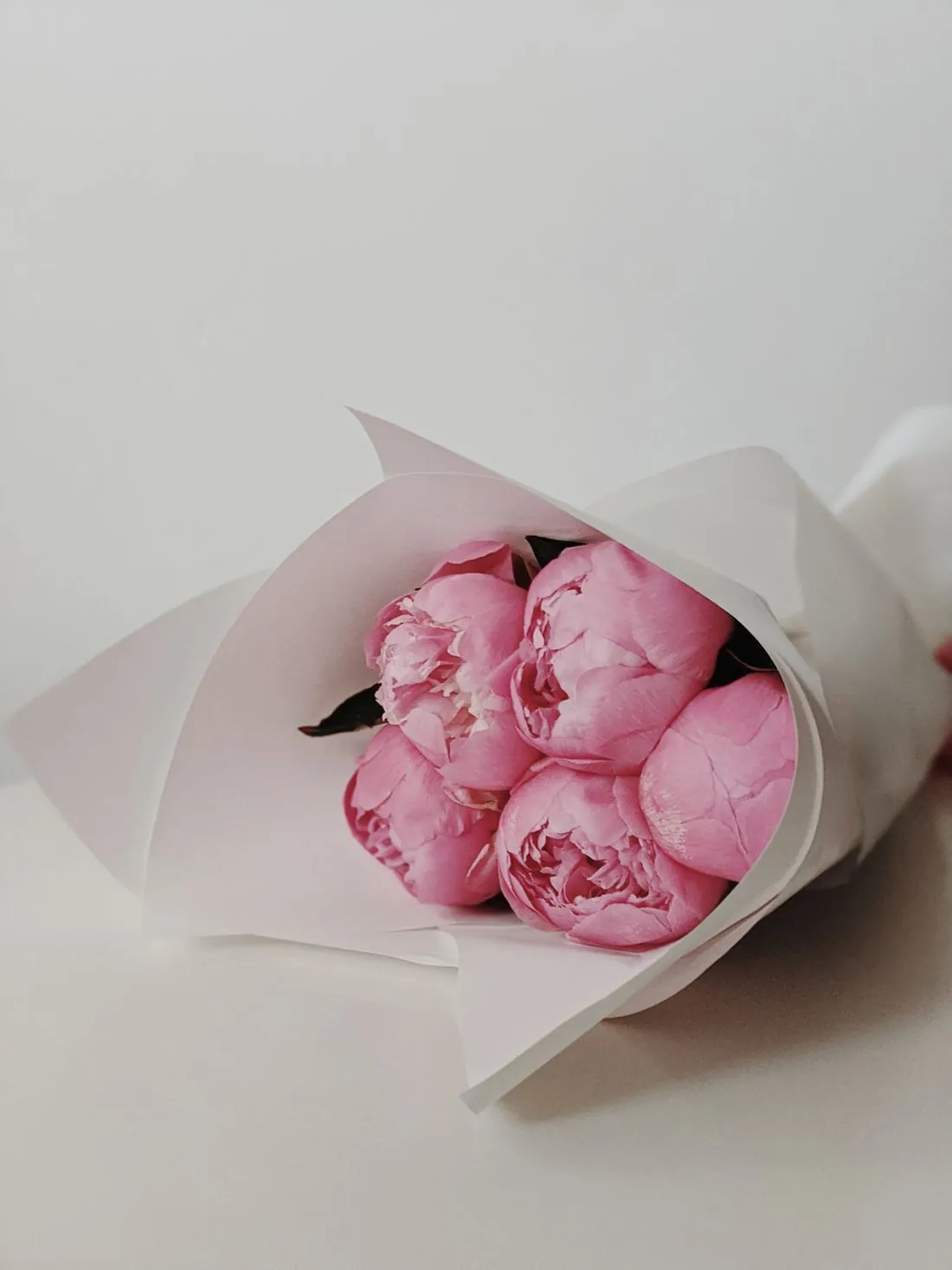 Buchet „Leya" cu 9 bujori