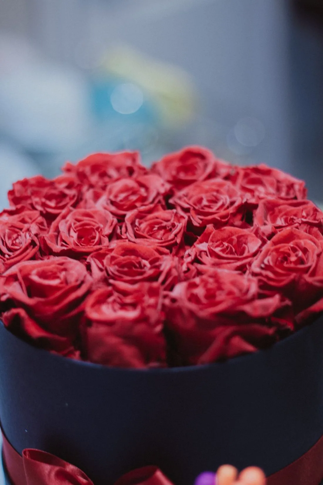 Cutie cu 15 trandafiri roșii „Red Velvet"